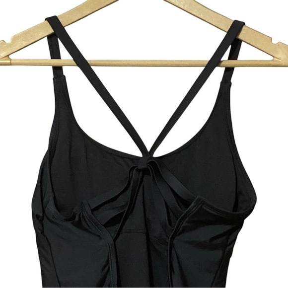 Hurley Swimsuit S Black Cross Back One Piece Beach Pool Vacation NWT - Picture 7 of 11